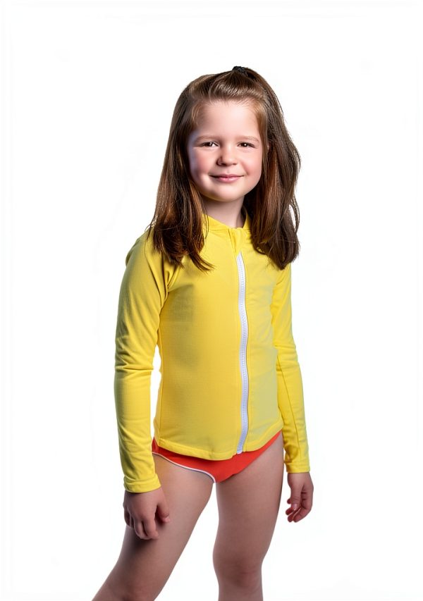 Girls' Rash Guard Shirts by [Brand Name] - UPF 50+ Protection,-4