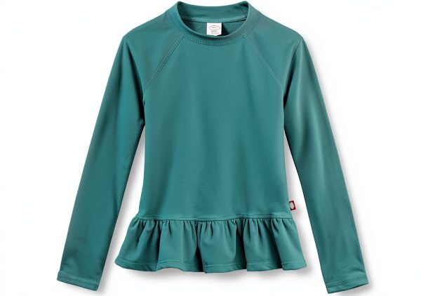 Kids' Rash Guard Shirt by BrandX Girls Medium Pink Size 12 SPF 50+-0