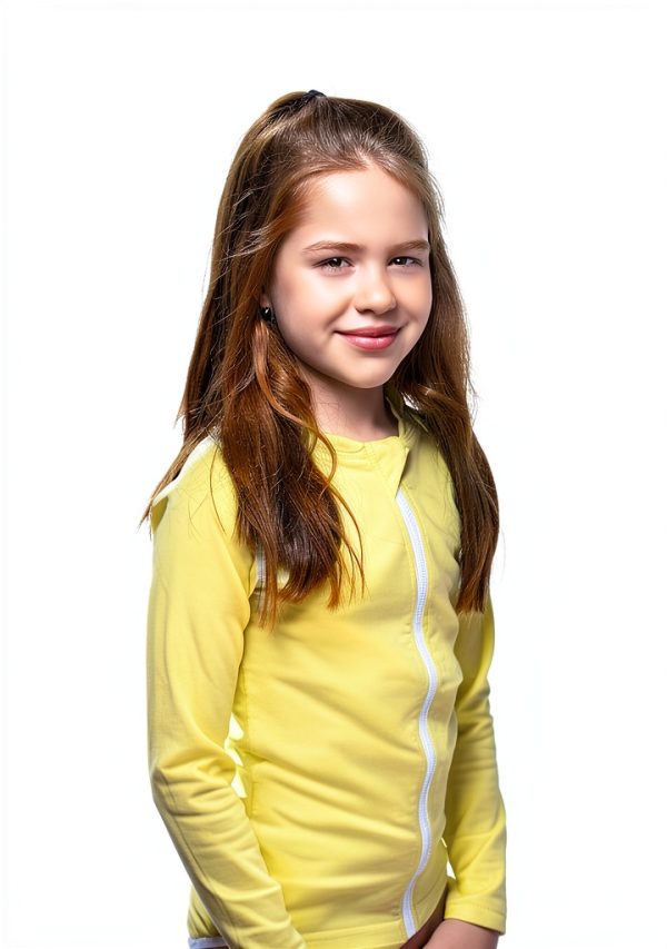 Girls' Rash Guard Shirts by [Brand Name] - UPF 50+ Protection,-3