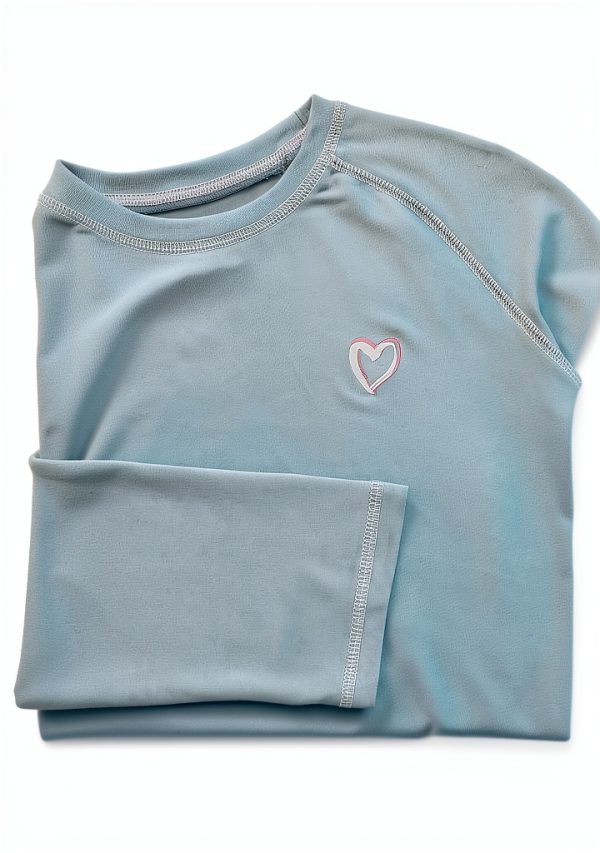 G RASHG TSHIRT LS Girls Rash Guard Long Sleeve UPF 50+ Electric Blue-5