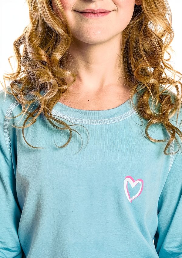 G RASHG TSHIRT LS Girls Rash Guard Long Sleeve UPF 50+ Electric Blue-3