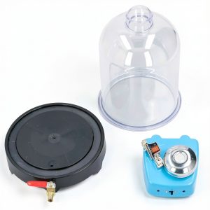 Vacuum Jar Sound Propagation Experiment Kit - Physics Lab Vacuum Chamber for Classroom and Laboratory Demonstration - Educational Teaching Tool with Bell Jar Hood for Sound Waves-0