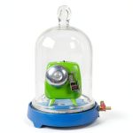 JIAWANSHUN Glass Vacuum Bell Jar with Base Vaccum Demonstration Kit Sound Physics Demonstration Vacuum Hood Disc Bell in Vacuum Laboratory Jar-0