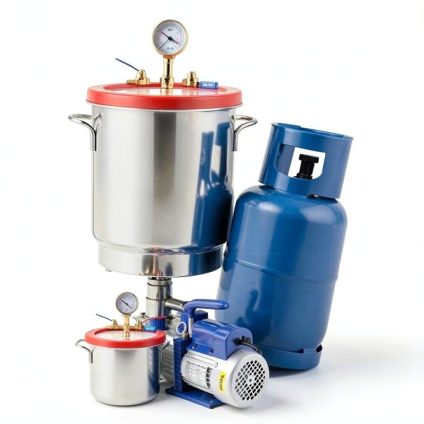 Bestauto 1.5 gallon vacuum degassing chamber kit 2.5 CFM Pump-1
