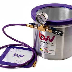 BVV 3 Gallon Aluminum Vacuum Chamber with Glass Lid-0