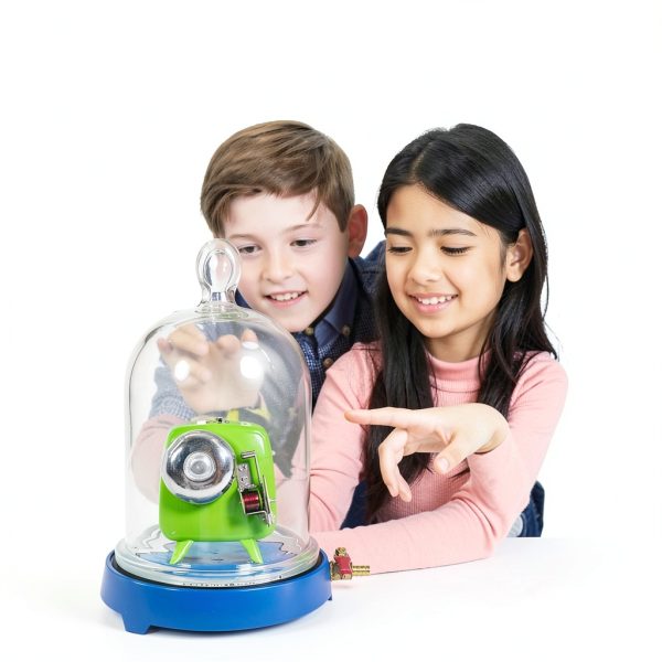 JIAWANSHUN Glass Vacuum Bell Jar with Base Vaccum Demonstration Kit Sound Physics Demonstration Vacuum Hood Disc Bell in Vacuum Laboratory Jar-3