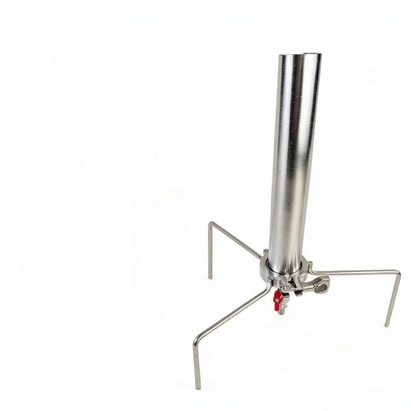 Stainless Steel Vacuum Chamber/Tube, 90 Gram Closed Loop Extractor with Tripod, Perfect for Extracting from Plant Leaves, Industry Use-3