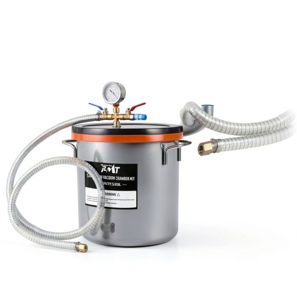 PB Motor Tech 5 gallon Vacuum Chamber with 4.5CFM Pump, Tempered Lid-3