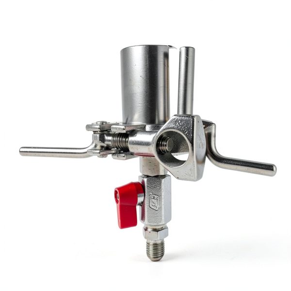 Stainless Steel Vacuum Chamber/Tube, 90 Gram Closed Loop Extractor with Tripod, Perfect for Extracting from Plant Leaves, Industry Use-2