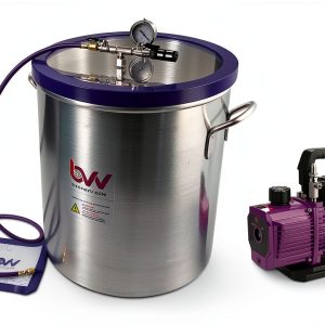 BVV 15 Gallon Aluminum Vacuum Chamber and V9D 9CFM Two Stage Pump Kit-0