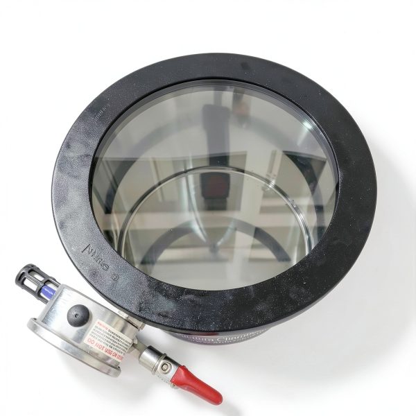 ABLAZE 1.5 Gallon Gal Tempered Glass Lid Vacuum Chamber Stainless Steel Degassing Urethanes Silicone Epoxies Kit-2