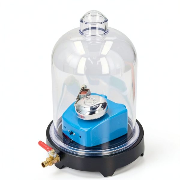 Vacuum Jar Sound Propagation Experiment Kit - Physics Lab Vacuum Chamber for Classroom and Laboratory Demonstration - Educational Teaching Tool with Bell Jar Hood for Sound Waves-7