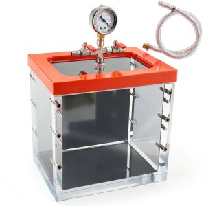 3 Gallon Acrylic Vacuum Chamber Acrylic Clear Perfect for Stabilizing Wood, Degassing Silicones, Epoxie-0
