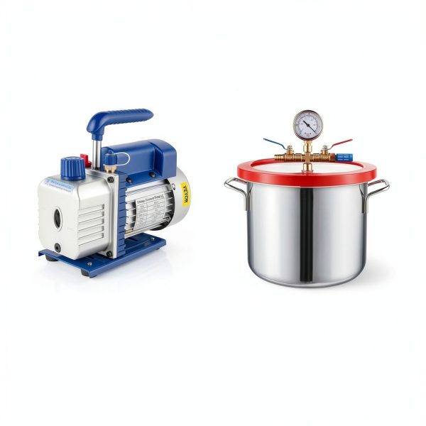 Bestauto 1.5 gallon vacuum degassing chamber kit 2.5 CFM Pump-7