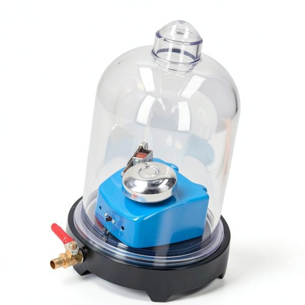 Vacuum Jar Sound Propagation Experiment Kit - Physics Lab Vacuum Chamber for Classroom and Laboratory Demonstration - Educational Teaching Tool with Bell Jar Hood for Sound Waves-6
