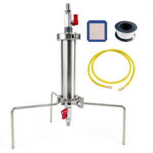Stainless Steel Vacuum Chamber by P PBAUTOS 45g Extractor with Tripod-0