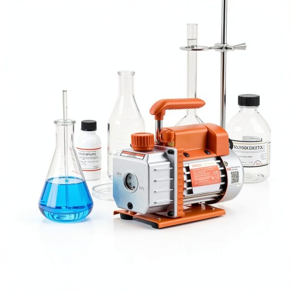 VEVOR 5 Gallon Vacuum Chamber with Pump, 3.5 CFM, Single Stage Vacuum Pump, Stainless Steel Degassing Chamber Kit with Tempered Glass Lid, 5 ft Hose, for Stabilizing Wood Degassing Silicone Resin-7