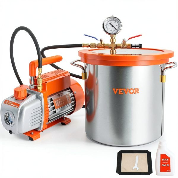 VEVOR 3 Gallon Vacuum Chamber Kit with 3.5 CFM Pump-0