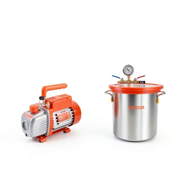 VEVOR 3 Gallon Vacuum Chamber Kit with 3.5 CFM Pump-6