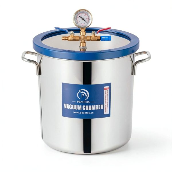 5 Gallon Vacuum Chamber PBAUTOS Stainless Steel Tempered-1