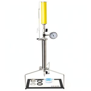 PEEM Self Filling Vegetable Oil Extractor, 90gStainless Steel Vacuum Chamber/Tube with Tripod Used to Extract from Plant Leaves,Closed Loop Extractor Vacuum Chamber Tube Closed Loop Extraction System-0