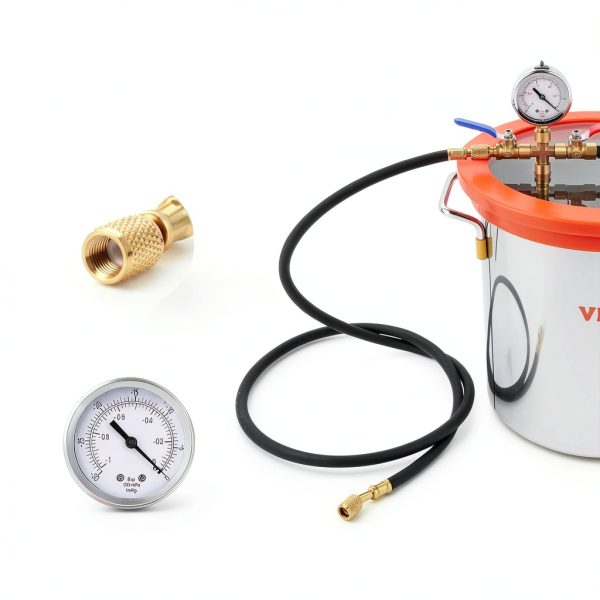 VEVOR 3 Gallon Vacuum Chamber Kit with 3.5 CFM Pump-4